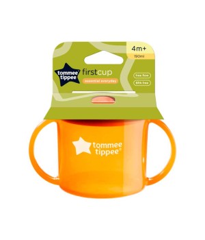 Чашка Tommee Tippee First с ручками 190 мл 4 мес Оранжевая (TT0049-PORTOCALIU)