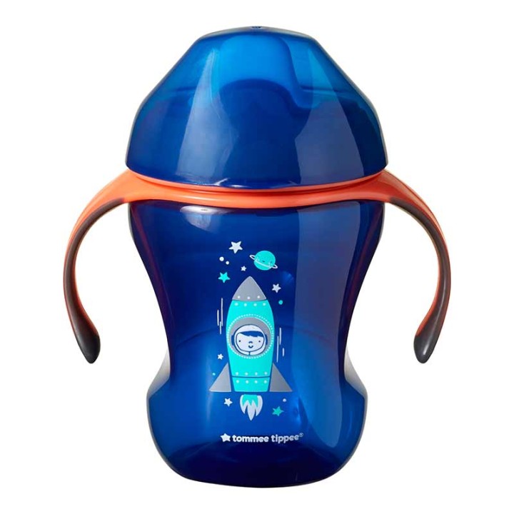 Чашка Tommee Tippee Easy Drink с носиком 230 мл 6 мес Голубая (TT0076-2-ALBASTRU)