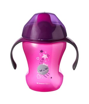 Чашка Tommee Tippee Easy Drink с носиком 230 мл 6 мес Розовая (TT0076-2-ROZ)