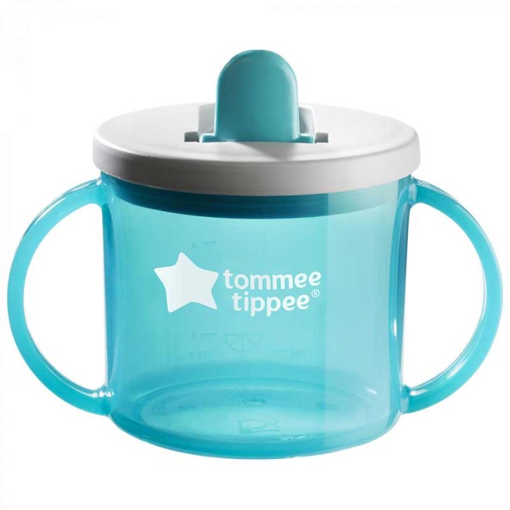 Чашка Tommee Tippee First с ручками 190 мл 4 мес Голубая (TT0049-ALBASTRU)