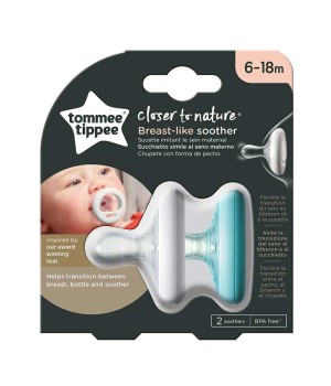 Пустышка Tommee Tippee Breast-like 6-18 мес 2 шт (TT0296)