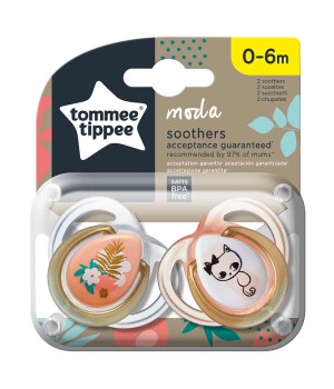Пустышка Tommee Tippee Moda 0-6 мес 2 шт (TT0349)