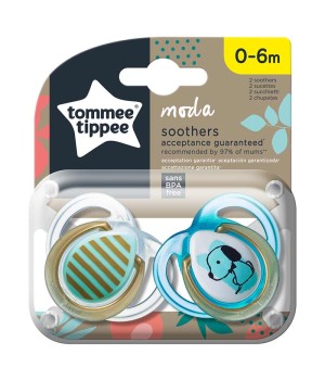 Пустышка Tommee Tippee Moda 0-6 мес 2 шт (TT0350)