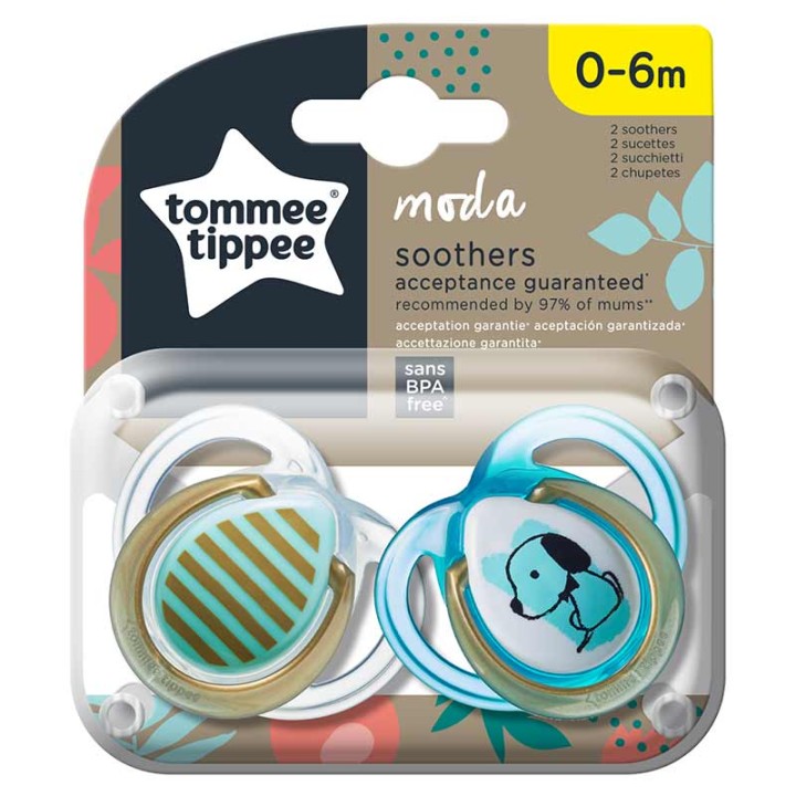 Пустышка Tommee Tippee Moda 0-6 мес 2 шт (TT0350)