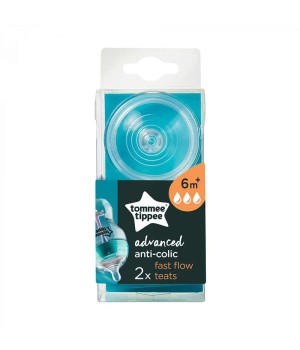 Соски Tommee Tippee Advanced Anti-Colic 6+ мес. быстрый поток 2 шт (TT0189)