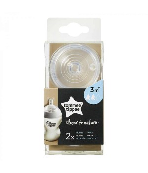 Соски Tommee Tippee Closer to Nature 3+ мес. средний поток 2 шт (TT0193)