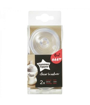 Соски Tommee Tippee Closer to Nature 6+ мес. для каши 2 шт (TT0197)