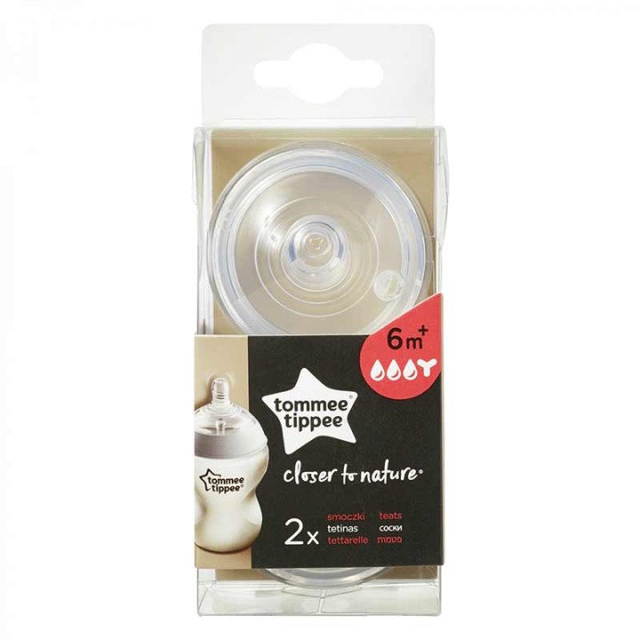 Соски Tommee Tippee Closer to Nature 6+ мес. для каши 2 шт (TT0197)