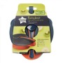 Тарелки Tommee Tippee с крышкой и ложкой 6 мес 2 шт (TT0130-1-NEGRU/ROSU)