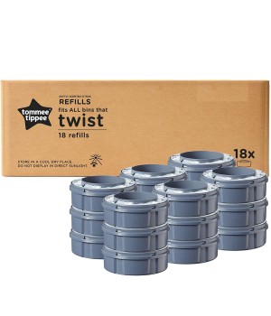 Кассета сменная Tommee Tippee Twist & Click для накопителя подгузников 18 шт (TT0285)