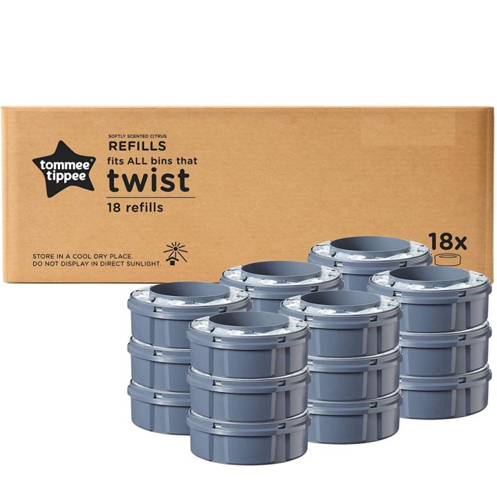 Кассета сменная Tommee Tippee Twist & Click для накопителя подгузников 18 шт (TT0285)