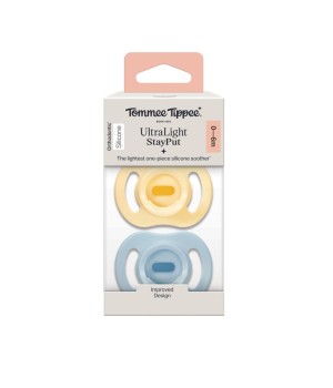 Пустушка Tommee Tippee Ultra-Light StayPut 0-6 міс 2 шт (TT0529)