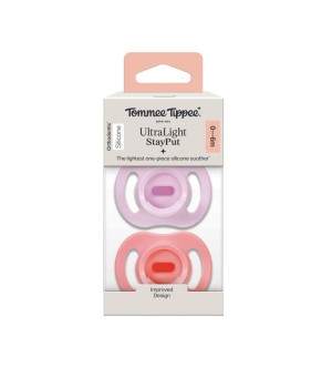 Пустушка Tommee Tippee Ultra-Light StayPut 0-6 міс 2 шт (TT0531)