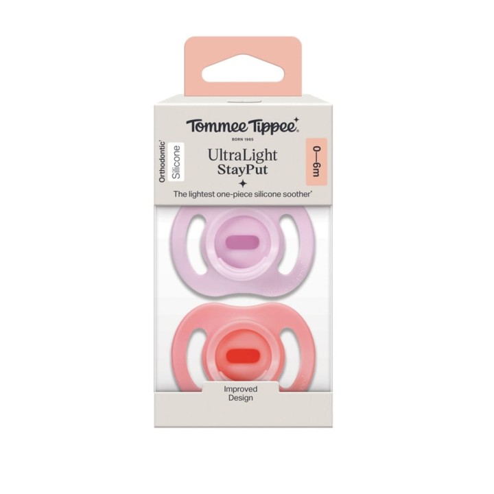 Пустышка Tommee Tippee Ultra-Light StayPut 0-6 мес 2 шт (TT0531)