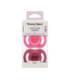 Пустушка Tommee Tippee Ultra-Light StayPut 6-18 міс 2 шт (TT0527)