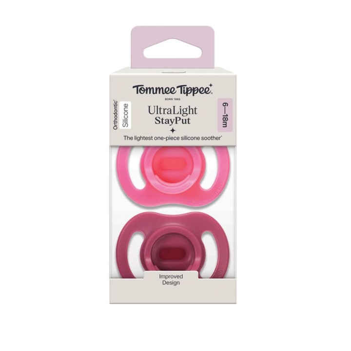 Пустышка Tommee Tippee Ultra-light Stayput 6-18 мес 2 шт (TT0527)