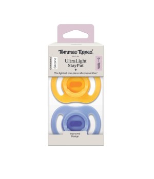 Пустушка Tommee Tippee Ultra-Light StayPut 6-18 міс 2 шт (TT0528)