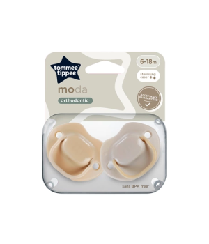 Пустышка Tommee Tippee MODA Orthodontic 6-18 мес 2 шт (TT0498)