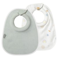 Слюнявчик Tommee Tippee Comfee Fit хлопковый 0 мес 2 шт (TT0425-ALB/VERDE)