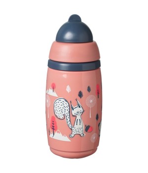 Термочашка Tommee Tippee SUPERSTAR с трубочкой 266 мл 12 мес розовая (TT0398)
